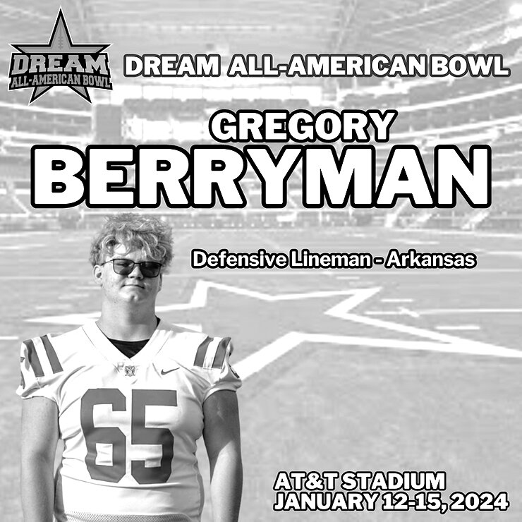 Gregory Berryman to play in the 2024 Dream AllAmerican Bowl The